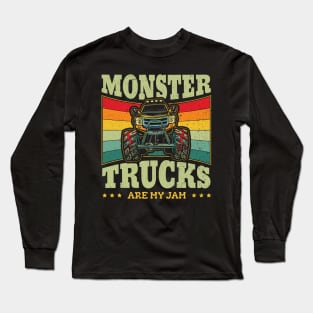 Monster Truck are my Jam Trucker Kids Long Sleeve T-Shirt